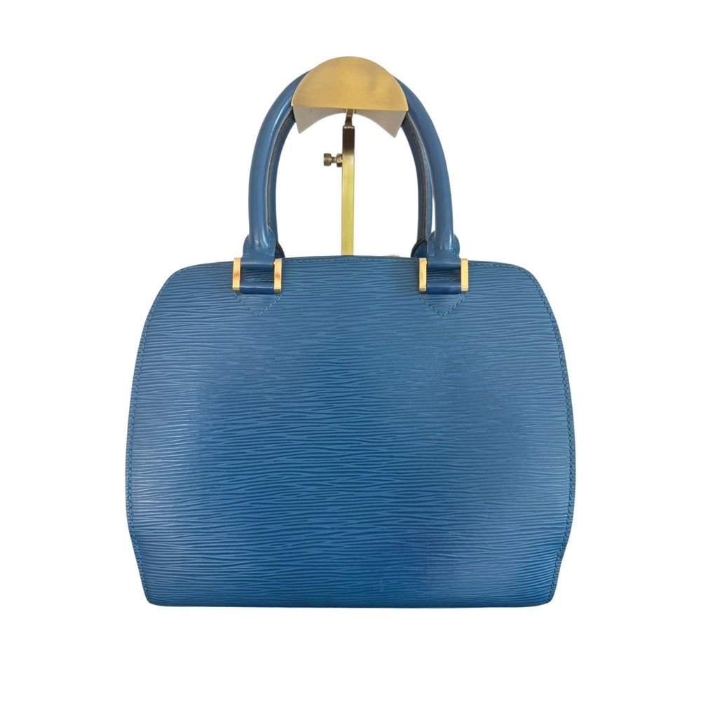 Louis Vuitton Pont Neuf PM Toledo Blue Epi Leather Satchel Top Handle Bag - Picture 4 of 16